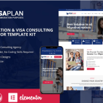VisaPlan - Immigration & Visa Consulting Elementor Template Kit