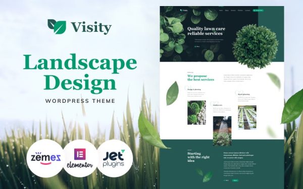 Visity - Landscape Design with Elementor WordPress Theme - Image 1