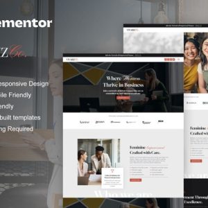 Vivabiz - Feminine Business Coaching Elementor Template Kit