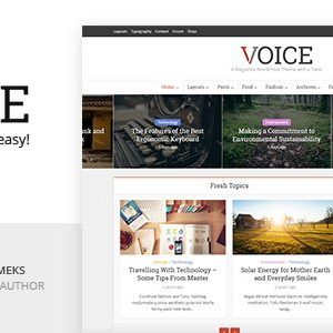 Voice Clean News Magazine WordPress Theme
