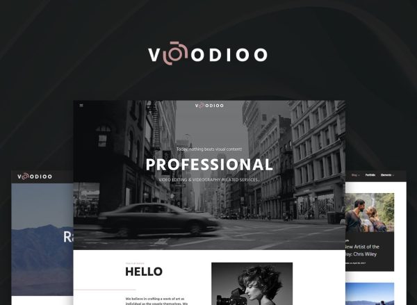 Voodioo - Videographer Responsive WordPress theme - Image 1