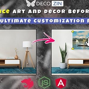 Wall Decors and Arts Viewer - Full Javascript app