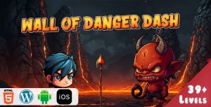 Wall of danger dash html5 game gplpixel.jpg