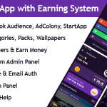 Wallpapers App with Earning system + Admin Panel