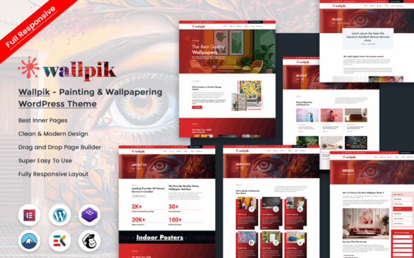 Wallpik - Painting & Wallpapering WordPress Theme - Image 1