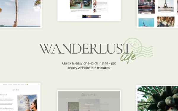 Wanderlust Life - Nomad and Travel Blog WordPress Theme - Image 1