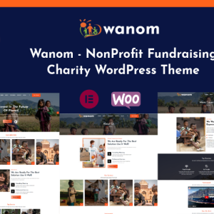 Wanom - NonProfit Fundraising Charity WordPress Theme
