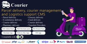 We courier courier and logistics management cms with merchant delivery app.png