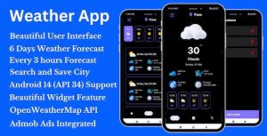 Weather app hourly and daily weather forecast android app codermarket.jpeg