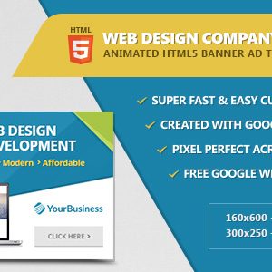 Web Design Company Banners - HTML5 Animated
