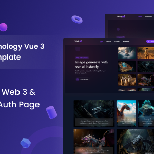 WebAi - AI Startup & Technology Vue 3 Landing Page Template