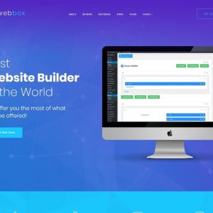 Webbox - One Page Product Landing WordPress Theme