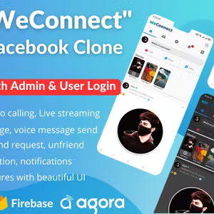 "WeConnect" - Facebook Clone App using Firebase