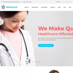 Wellcheck - Pediatric Clinic WordPress Theme