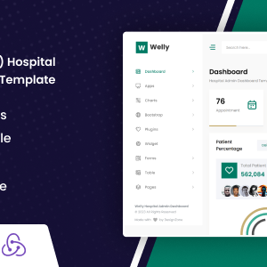 Welly - React (Vite) Hospital Admin Dashboard Template
