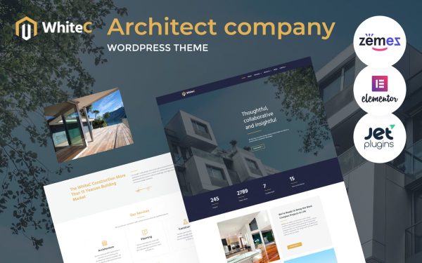 WhiteC - WordPress Elementor Architect Theme - Image 1