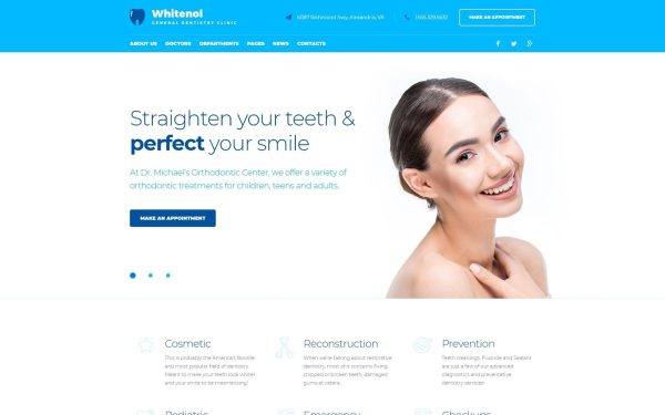 Whitenol - Dentistry Clinic Responsive WordPress Theme - Image 1
