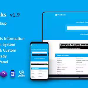WhoisBooks - Domain Whois Lookup PHP Script