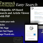 Wikipedia Easy Search - Wikipedia API Based PHP Script