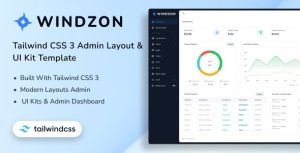 Windzon tailwind css 3 admin layout ui kit template gplpixel.jpg
