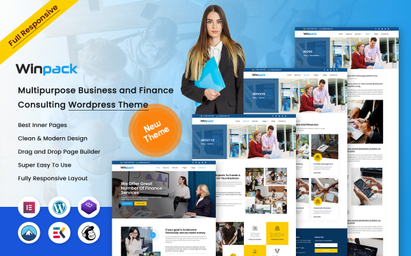 Winpack - Multipurpose Business and Finance Consulting WordPress Theme - Image 1