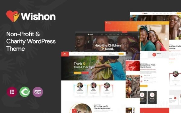 Wishon - Non-Profit & Charity WordPress theme - Image 1