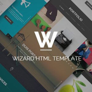 Wizard - Fullpage Portfolio HTML Template