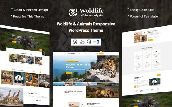 Woldlife - Animals Responsive WordPress Theme - Image 1