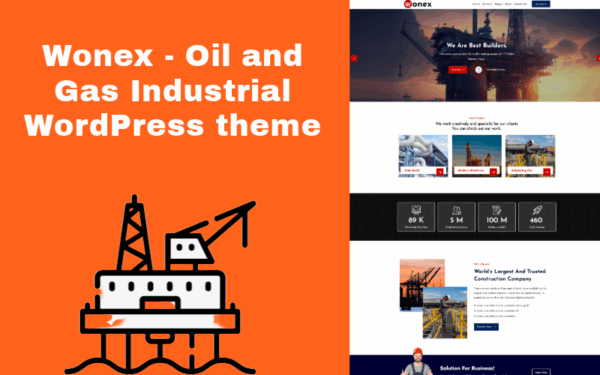 Wonex - Oil and Gas Industrial WordPress theme - Image 1