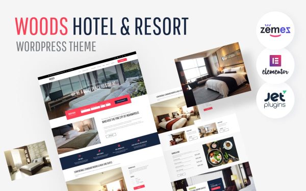 Woods Hotel - Hotel & Resort WordPress Theme - Image 1