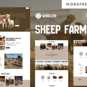 Woollen - Organic Sheep Farming & Wool WooCommerce Elementor Theme