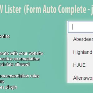 WoOoW Lister (Form Auto Complete - jQuery Plugin)