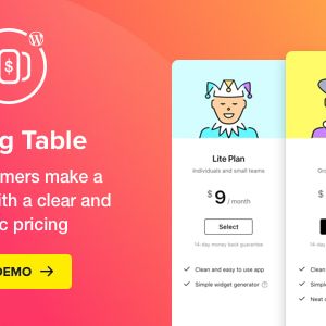 WordPress Pricing Table Plugin