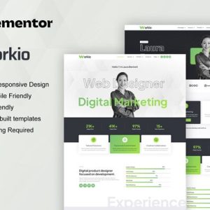 Workio - Digital Service & Creative Portfolio Elementor Template Kit