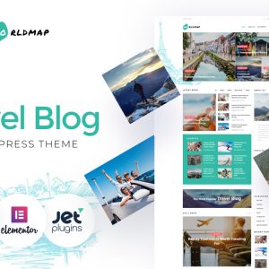 WorldMap - Travel Photo Blog WordPress Elementor Theme