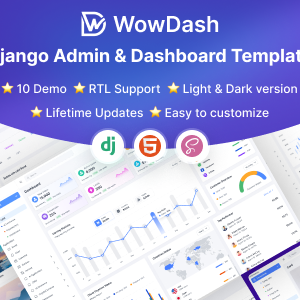 WowDash – Django 5 - Multipurpose Admin Dashboard Template