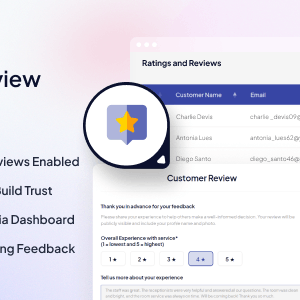 WPBookit - Rating and Review