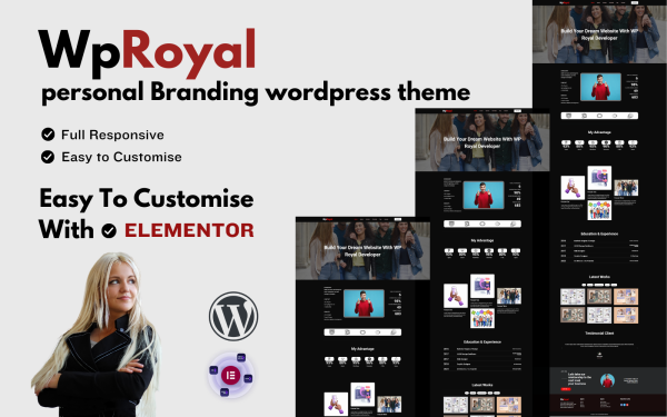 WpRoyal Personal Portfolio Wordpress Theme - Image 1