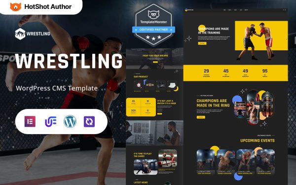 Wrestling - Wrestling Club And Martial Arts WordPress Elementor Theme - Image 1