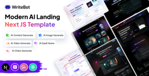 Writebot ai content generator saas nextjs template gplpixel.png