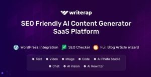 Writerap ai content generator with seo optimizer saas application .jpg