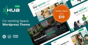 Xhub modern co working space wordpress theme gplpixel.jpg