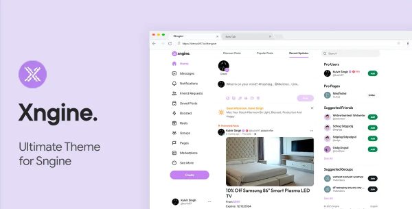 Xngine - The Ultimate Sngine Theme - Image 1