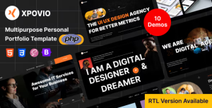 Xpovio digital agency creative portfolio php template gplpixel.png