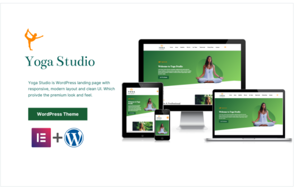 Yoga Studio Personalized WP Landing Page - Image 1