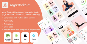 Yoga workout challenge lose weight with yoga template flutter android .png