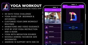 Yoga workout exercise mediation video with admob ads android codermarket.jpeg