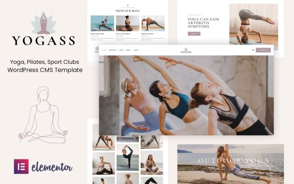 Yogass - Yoga, Fitness and Lifestyle WordPress Theme - Image 1