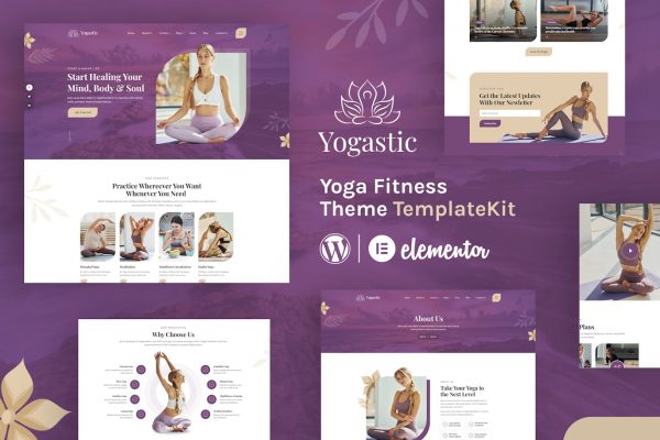Yogastic | Yoga & Fitness Elementor Template Kit - Image 1