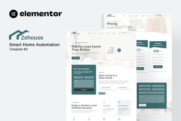 Zehouse - Smarthome Automation Elementor Template Kit - Image 1